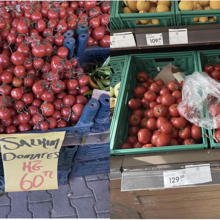 Şok Market Şahinbey Şubesinde Fahiş Sebze Ve Meyve Fiyatları