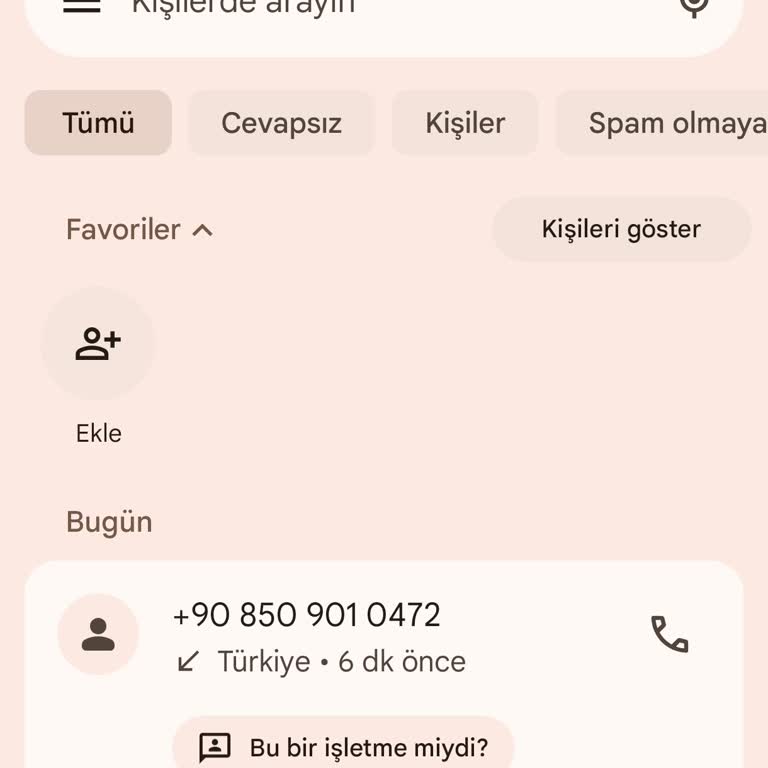 Şüpheli 0850 Numaralı Arama Ve Kişisel Verilerin Kullanımı Hakkında İnceleme Talebi