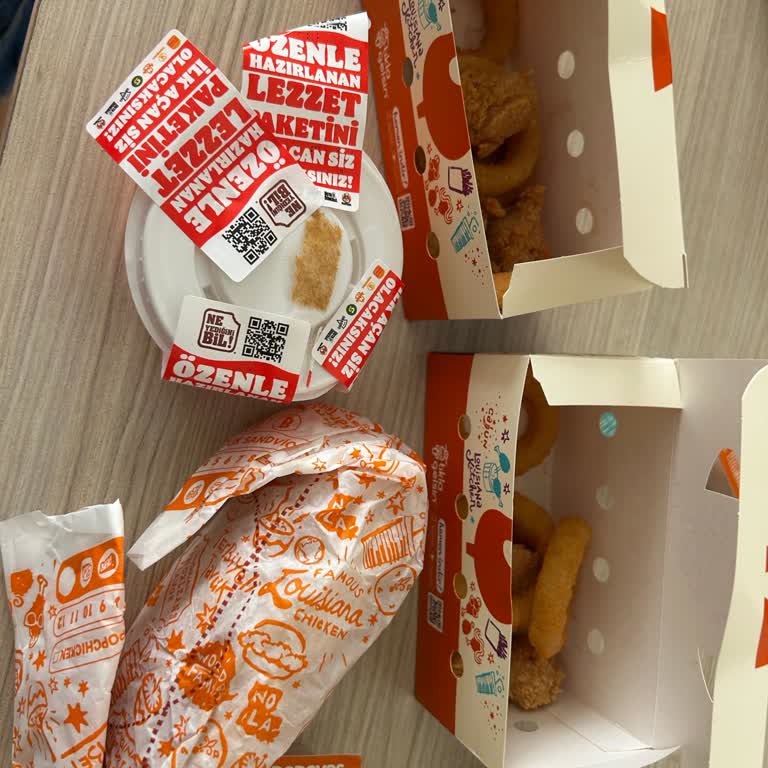 Popeyes Şubesinden Gelen Kaçmaz Menüde Hamburger Ve Patates Eksikliği