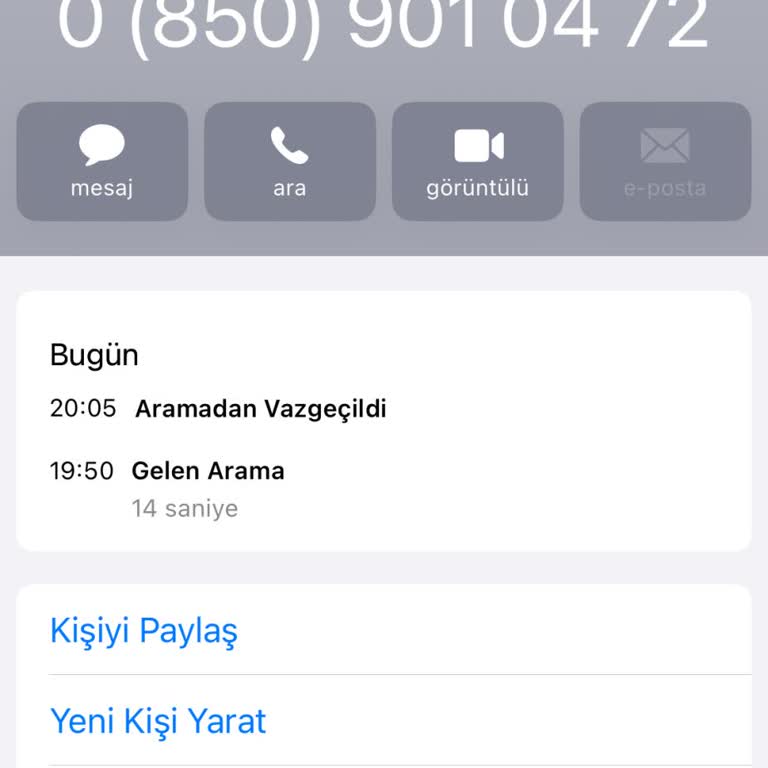 Şüpheli Tek Taraflı Arama Ve Kişisel Veri Güvenliği Talebi
