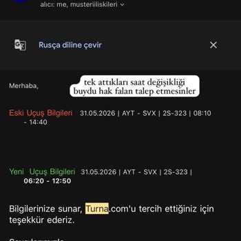 Bildirimsiz Uçuş Değişikliği Ve Kişisel Veri İhlali
