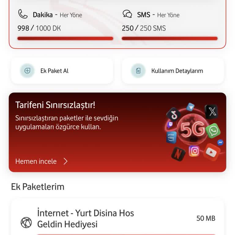 Tarifem Değiştirildi, Vodafone’a Dava Açıyorum