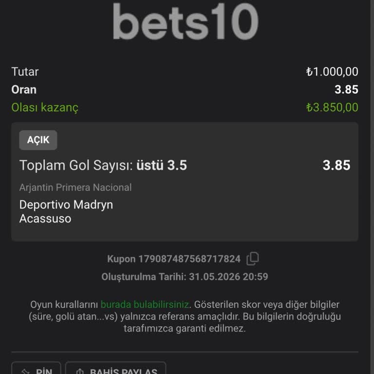 Bets10’ta Maç Kuponunun Kaybolması Ve Güven Kaybı