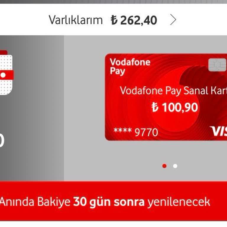 Vodafone Pay Anında Bakiye Yenileme Tarihi Haksızca Ötelendi