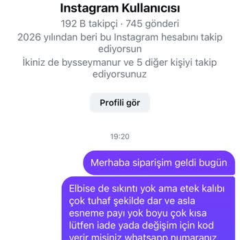Ürün Kalıbı Hatalı Ve Müşteri Hizmetinden Hakaretli Yanıt