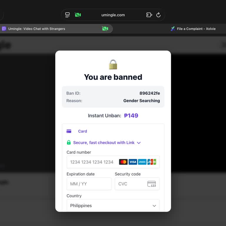 Umingle Banned My Account Without Notice After I Typed F17