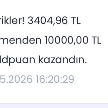 Worldpuan Bildirimi Sonrası 10.000 TL Puan Yüklenmedi
