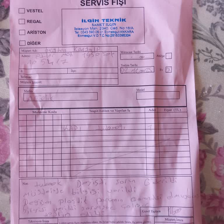 İlgın Teknik'te Orijinal Olmayan Kapak Ve Yanıtsızlık