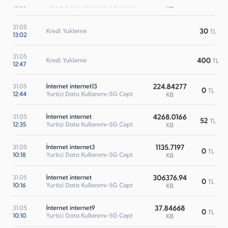 4 MB İnternet İçin Çekilen 52 TL Ücretin Geri İadesi Talebi
