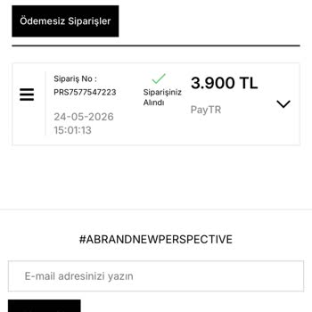 Perspective’dan Sipariş Durumu Belirsizliği Ve İade Talebi