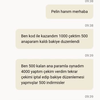 Kazandığım 4.000 TL Çekimimin Haksızca İptali Ve İlgisiz Destek