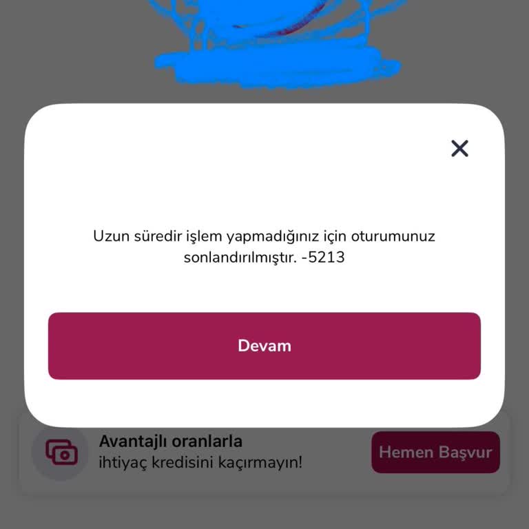 Her Gün İnternet Şubesinde 5213 Hatası İle Giriş Yapamama