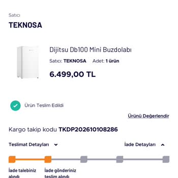 Teknosa'dan Arızalı Mini Buzdolabı ve İade Sürecindeki Şeffaflık Eksikliği