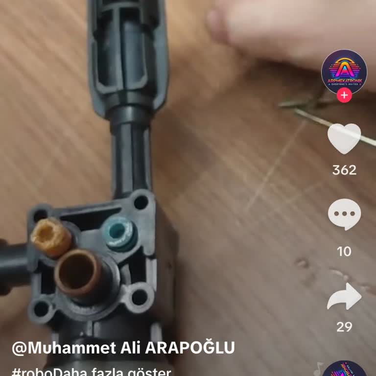 Robo 1 Şarjlı Oto Yıkama Cihazının Su Fırlatmaması Ve Yedek Parça Sorunu