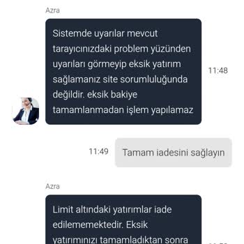 Amgbahis Yatırımım Görünmedi Ve İade Reddi