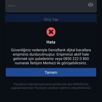 Denizbank Blokeli Hesap Ve İnternet Bankacılığına Erişim Sorunu