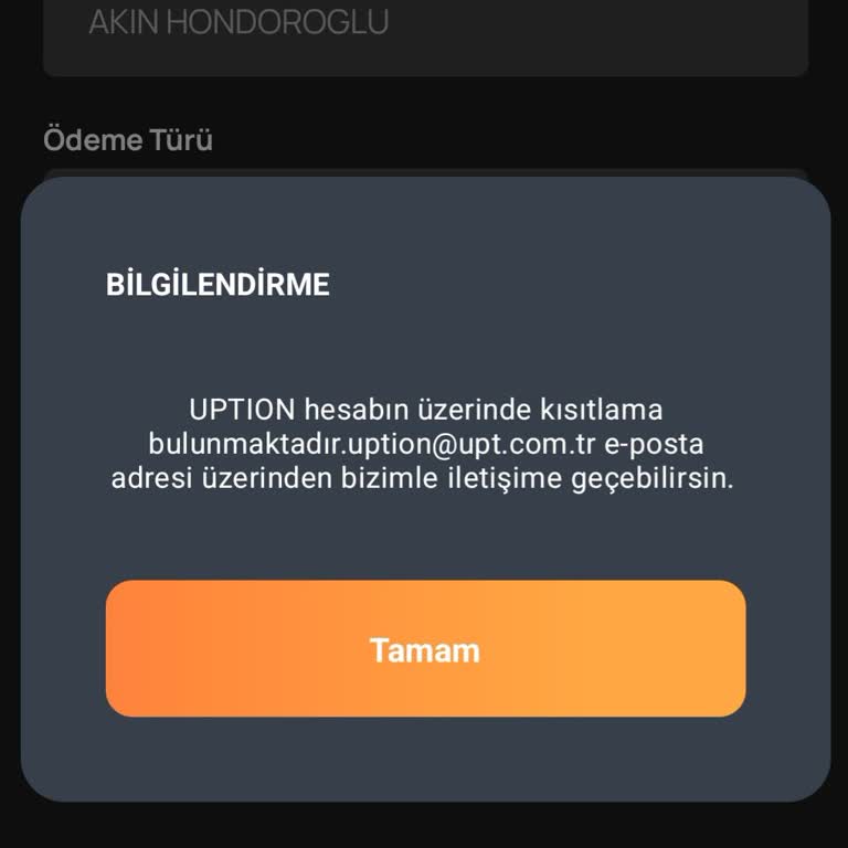 Uption Hesabım Açıklamasız Kısıtlandı Ve Destek Yanıtı Alınmadı