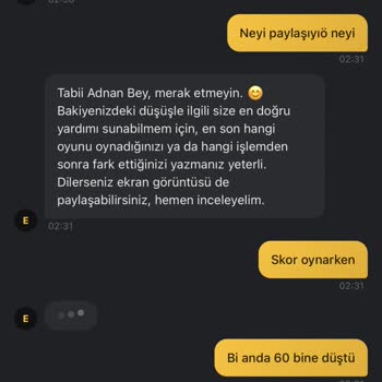 Hesabımda 430 Bin TL’den 60 Bin TL’ye Düşüş Ve Çekim Engeli
