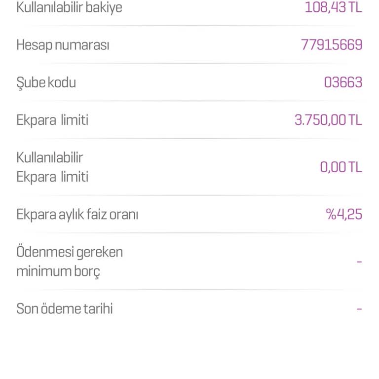Ek Para Limitim Kullanılamıyor, Açıklama Ve Çözüm Talebim
