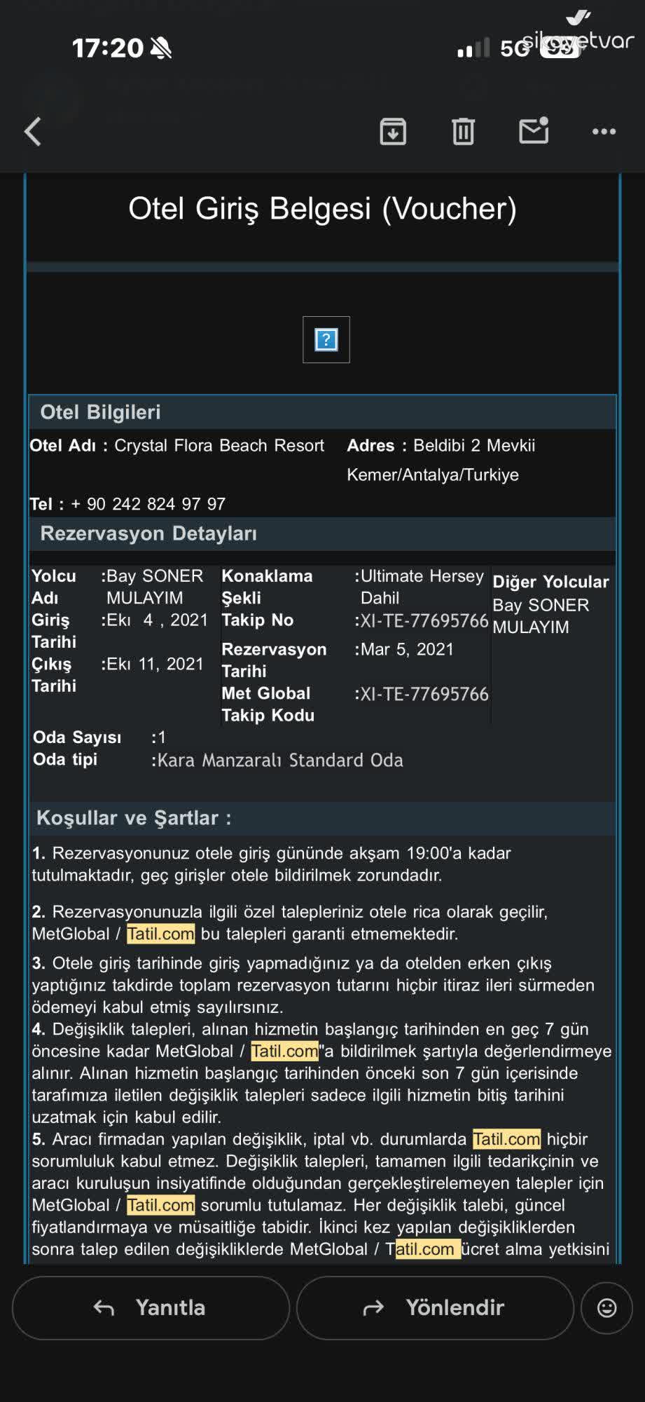 Tatil.com İflas Sürecinde 20.000 TL İadesi Ve Tatil Hakkı İhlali