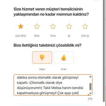 Kokusuz Vetiver Esansı, Müşteri Hizmetleri Cevapsız Kaldı