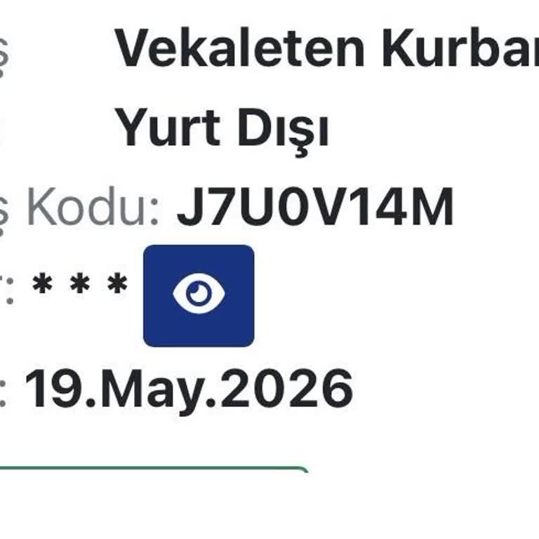 Kurban Kesim Videosu Zamanında Gönderilmedi