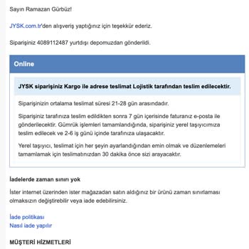 Teslimat Gecikmesi Ve İletişimsizlik Nedeniyle Sipariş İptali Ve İade Talebi