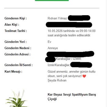 Teslim Edilmeyen Çiçek Ve Yanıtsız Müşteri Hizmeti