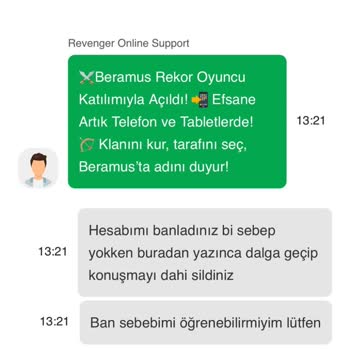 Açıklama Almadan Gelen Kalıcı Ban Ve Destek Ekibinin Saygısız Yaklaşımı