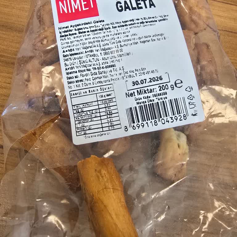 A101 Nimet Ayçekirdekli Galetada Kıl Bulunması Hijyen Ve Güven Sorunu