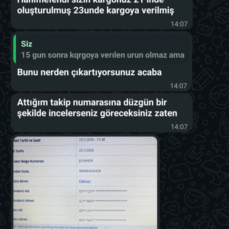 Kargo Gecikmesi Ve Kaba Müşteri İletişimi
