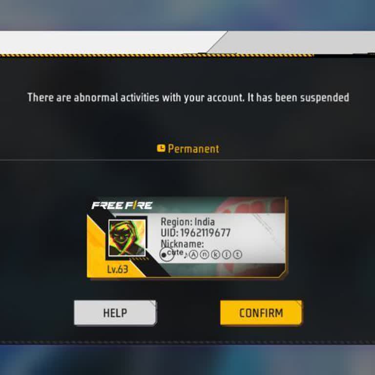 Garena Free Fire Permanent Ban Without Proper Explanation