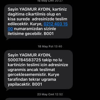 Maaş Kartı Teslim Edilmediği İçin Kuryenet Ve Ziraat Bankası’na Şikayet