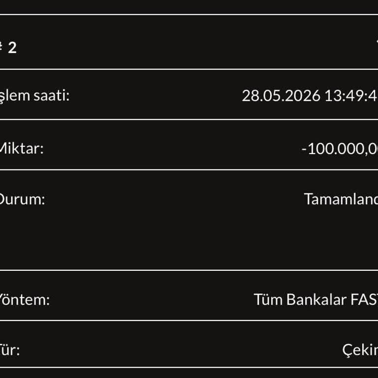 100.000 TL Banka Havalesi Tamamlandı Görünüyor Ama Para Hesaba Geçmedi