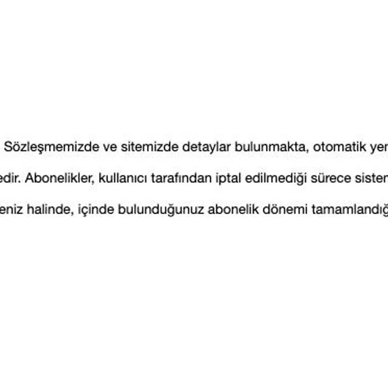 Otomatik Yenilenen Abonelik Ücretinin İadesi Talebi