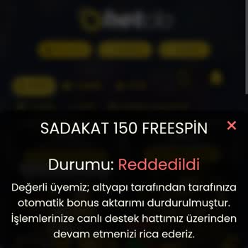 Risk Birimi Kararıyla Açıklamasız Freespin Ve Spor Limiti Kısıtlaması