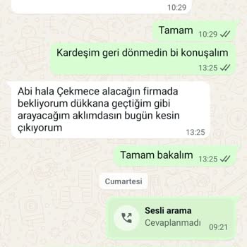 Teslim Edilmeyen Dolap İçin Tam İade Ve Özür Talebi