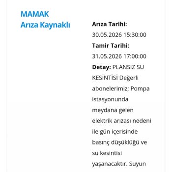 Bostancık Mahallesinde Sürekli Su Kesintisi Ve Bilgi Eksikliği