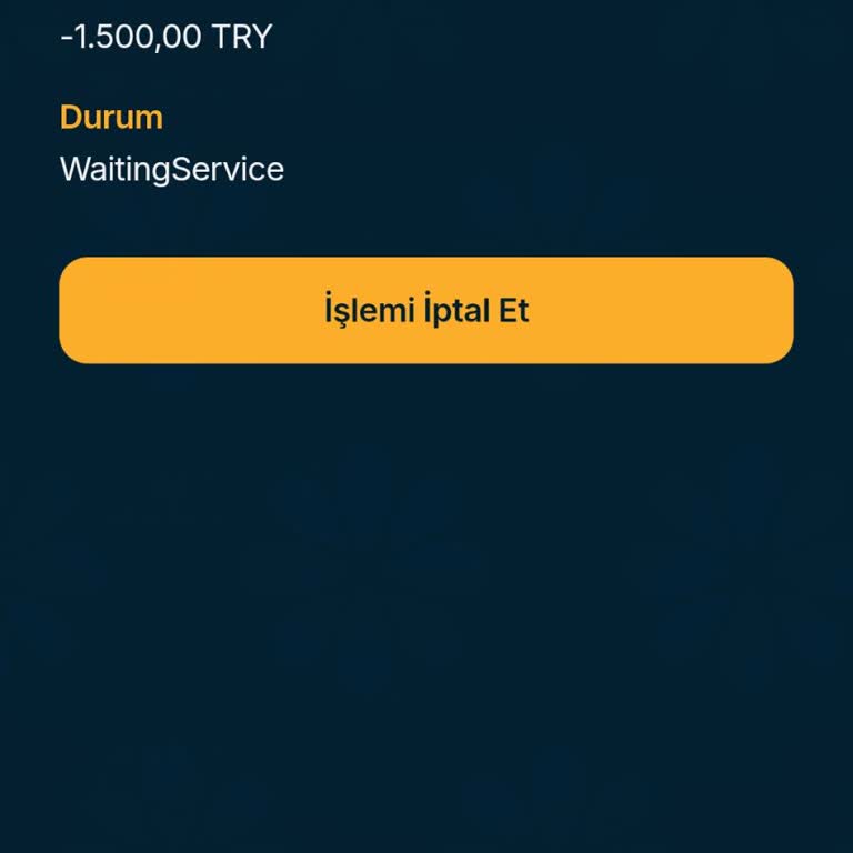 Onaylanmayan Çekim Talebi Ve Oyalayıcı Canlı Destek
