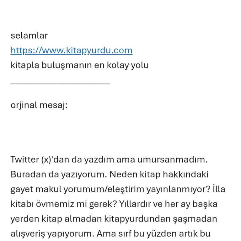 Kitapyurdu'nda Kitap Yazım Hataları Ve Olumsuz Yorumların Engellenmesi
