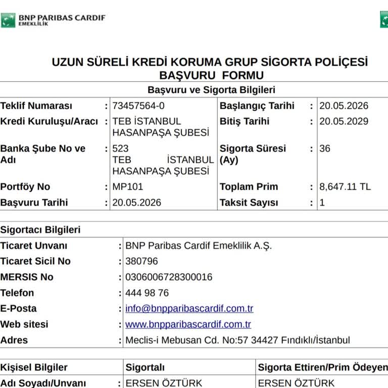 Hayat Sigortası Cayma Hakkı İptali Ve Ücret İadesi İçin Banka İletişim Sorunu