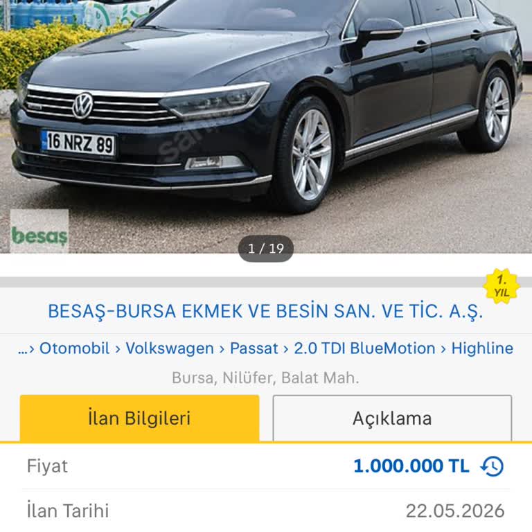 Sahibinden.com’da Yanıltıcı Fiyat İlanı Açık Artırma Şeklinde Değiştirildi