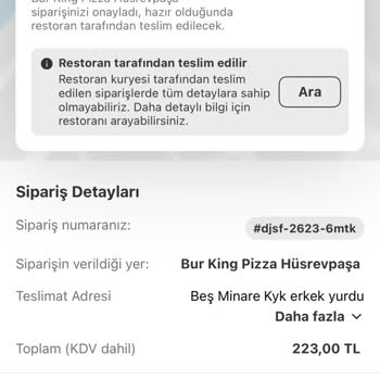 Yemeksepeti'nde Sipariş İptali Ve Ücret İadesi Yapılmadı Restoranda Kaba Tavır