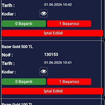 Satın Alınan Razer Gold Kodu Kullanılmış İade Ve Satıcı İncelemesi Talebi