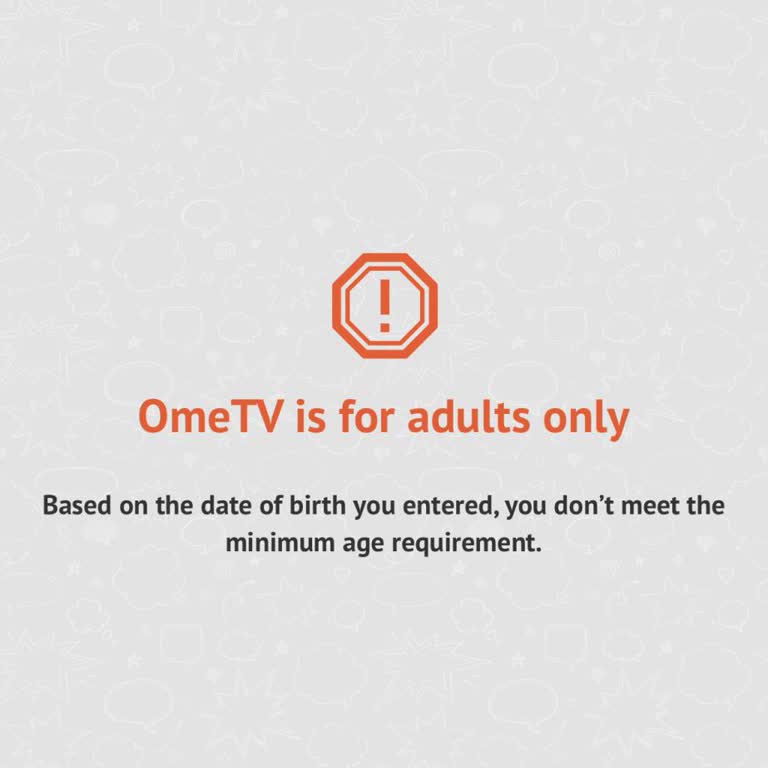 I Need OmeTV To Correct My Age Information