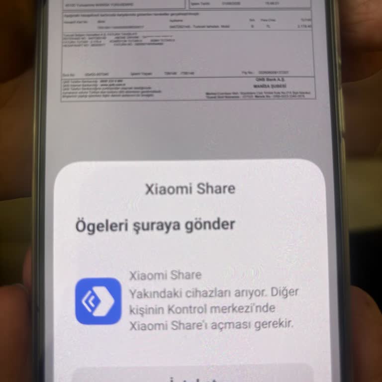 Xiaomi 17 Modelinde WhatsApp Üzerinden Dekont Gönderme Sorunu