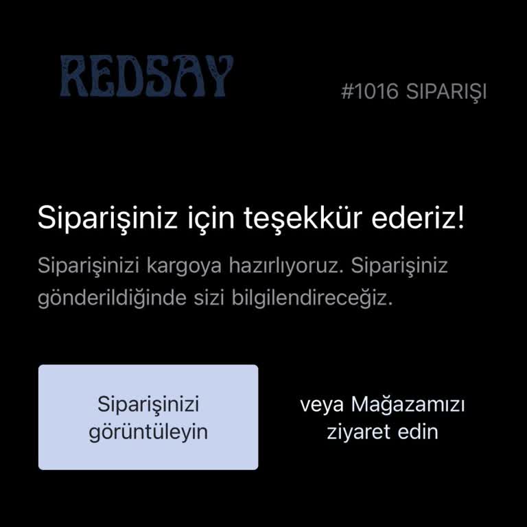 Redsay Siparişim Gelmedi