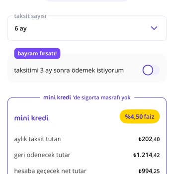 Getirfinans Yapılan İletişimle Sunulan Ürün Tutarsız