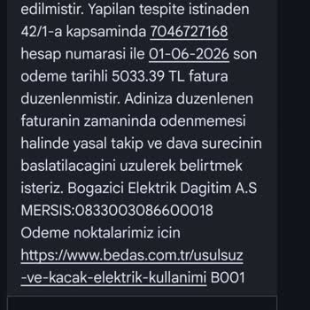 Bedaş’tan Yanıltıcı Kaçak Elektrik Cezası Ve Belirsiz Hesap Numarası İtirazı