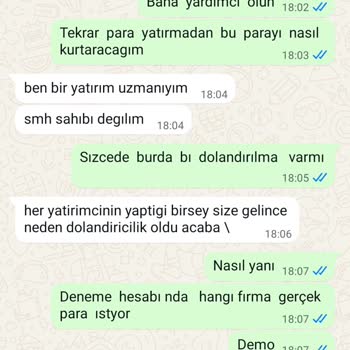 Smh Markets Test Paketi Sona Erdiği İçin Para Çekemiyorum Ve Yüksek Ücret Talebiyle Mağdur Oldum